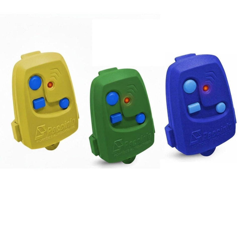 Kit Controles Port&atilde;o Peccinin Edi&ccedil;&atilde;o Especial Brasil Amarelo E Verde