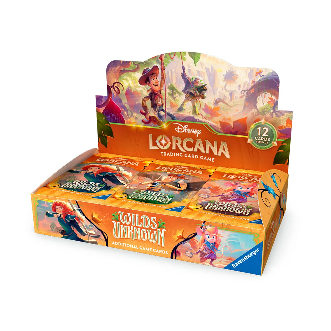 DISNEY LORCANA: SET 12 WILDS UNKNOWN BOOSTER BOX - INGL&Ecirc;S