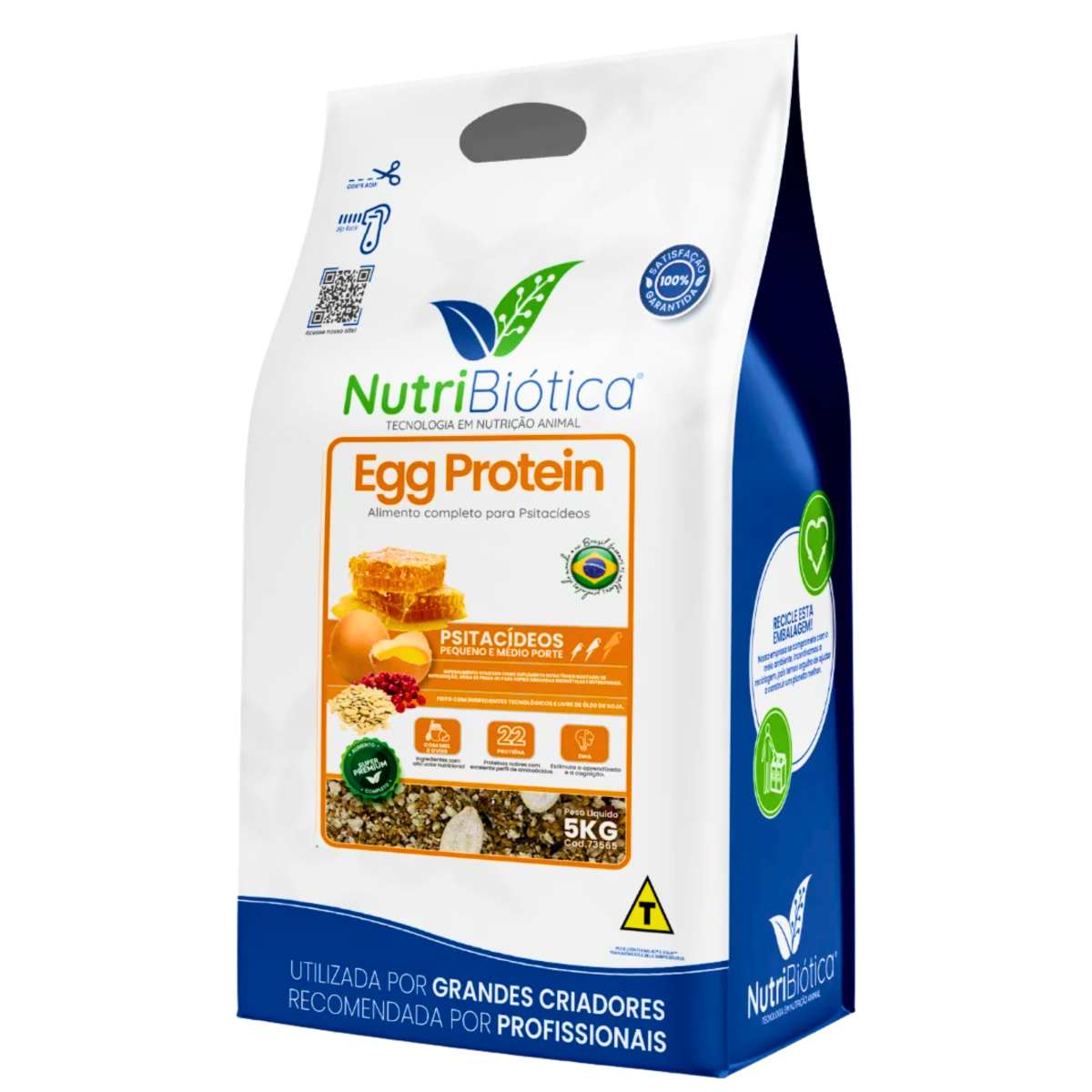 NUTRIBI&Oacute;TICA FARINHADA EGG PROTEIN PSITAC&Iacute;DEOS - 5 KG