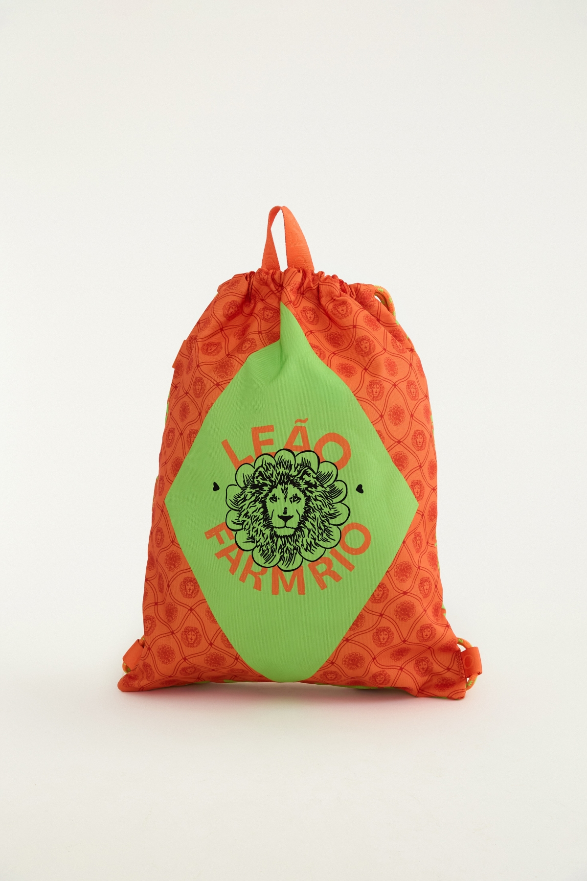 BOLSA FARM PRAIANA MATTE LEAO LARANJA