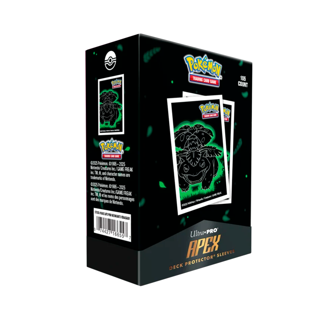 SLEEVES ULTRA PRO APEX DECK PROTECTOR NEON KANTO VENUSAUR 105 UN
