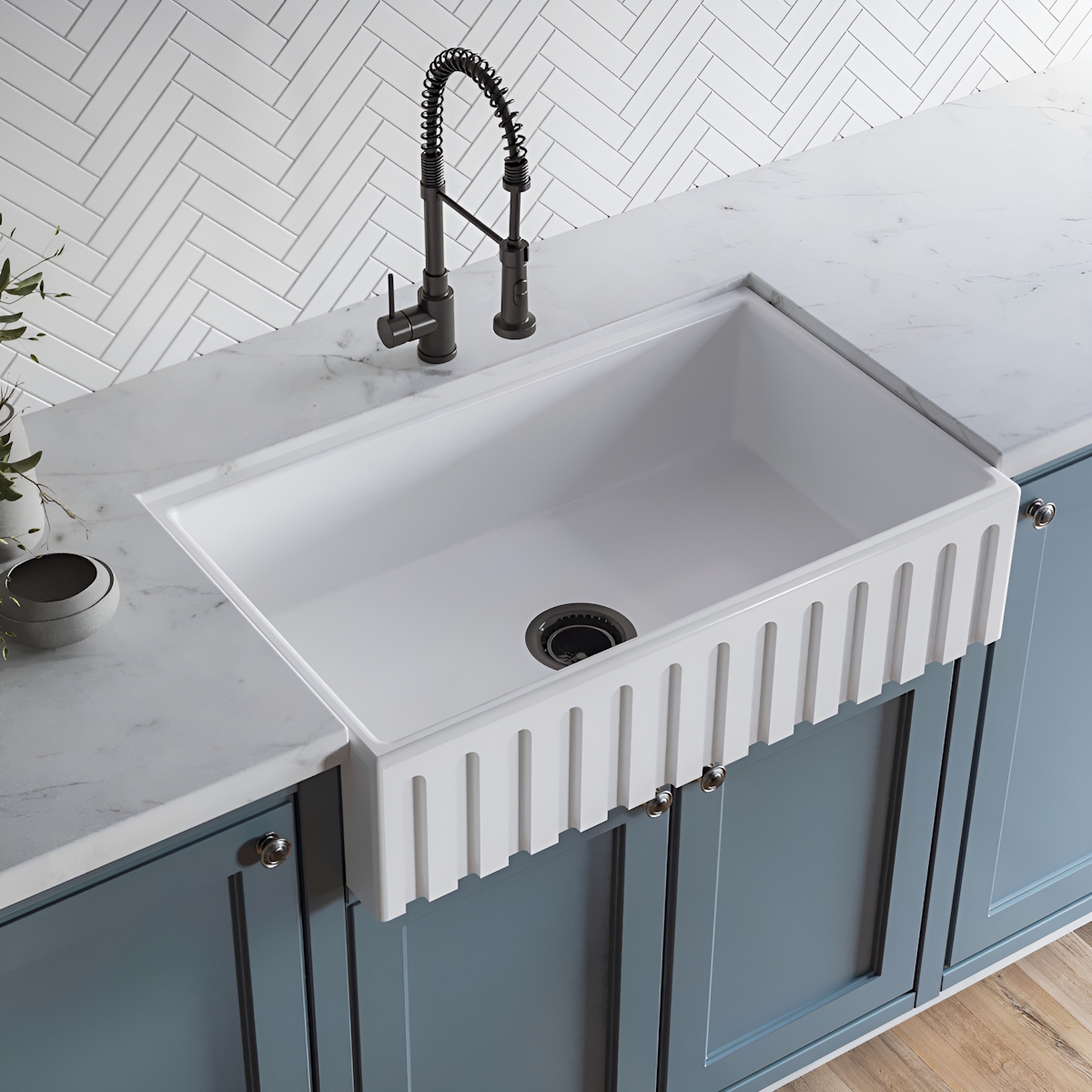 Cuba Cozinha Farm Sink 70 cm Frente Romana Estilo Fazenda Avental