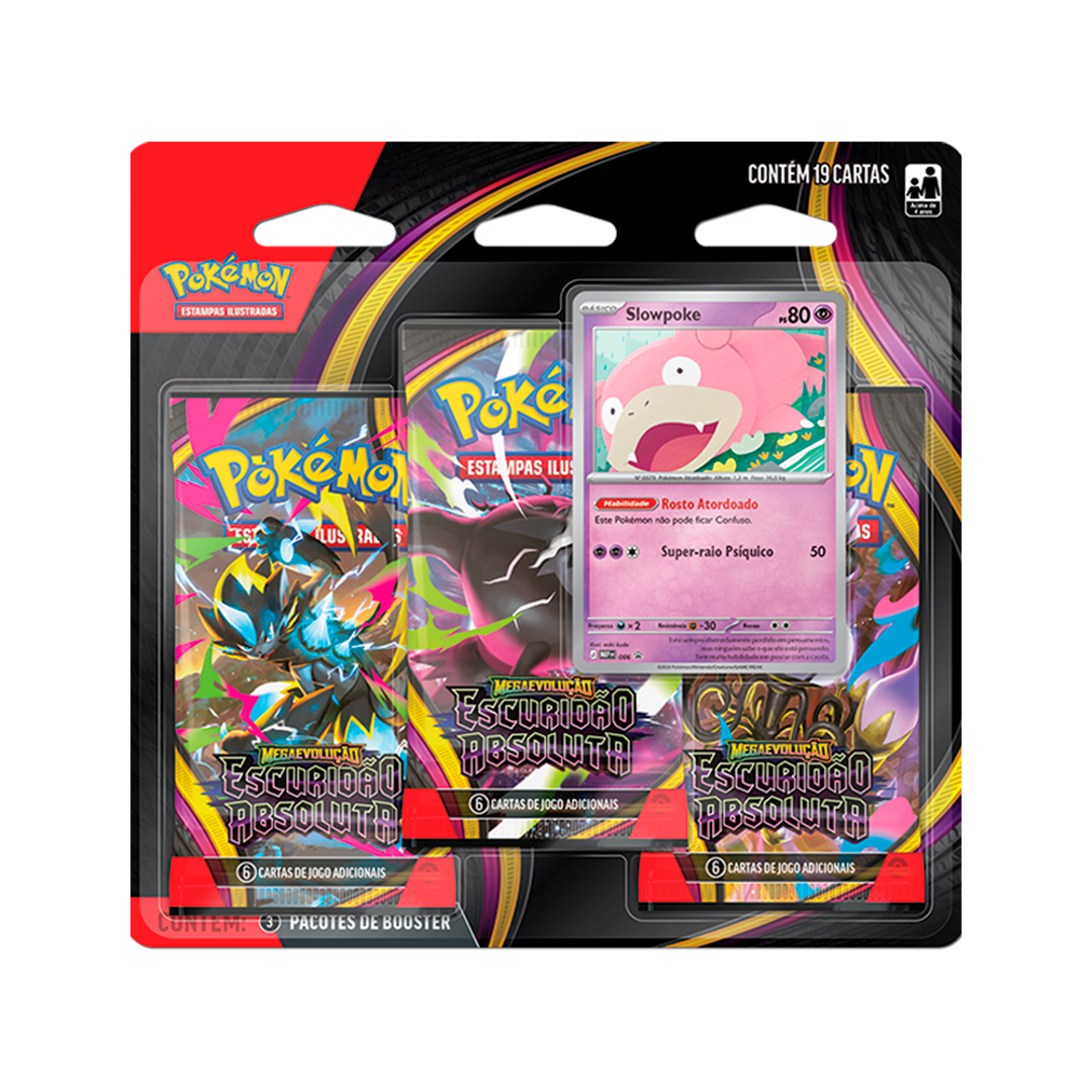POKEMON ME5 ESCURID&Atilde;O ABSOLUTA BLISTER TRIPLO SLOWPOKE