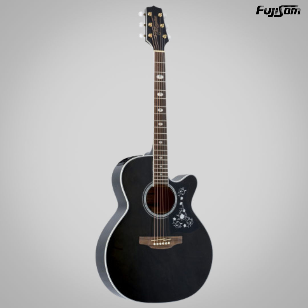 VIOLAO TAKAMINE AÇO GN-75CE PRETO TRANSLUCIDO