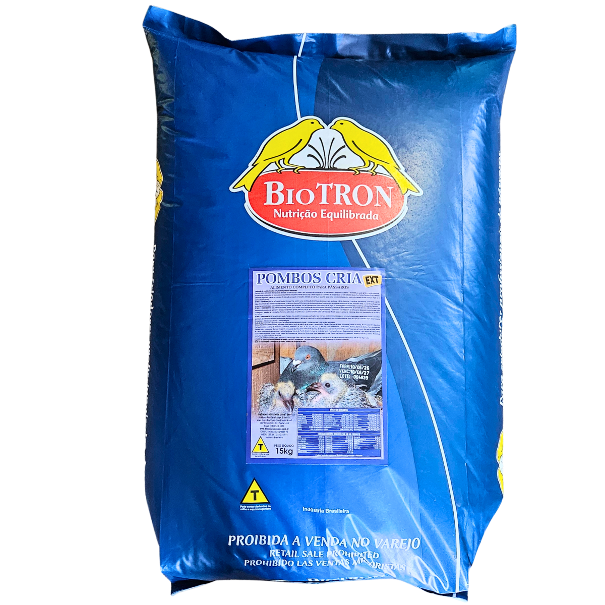 BIOTRON POMBOS RA&Ccedil;&Atilde;O EXTRUSADO - REPRODU&Ccedil;&Atilde;O CRIA - 15 KG