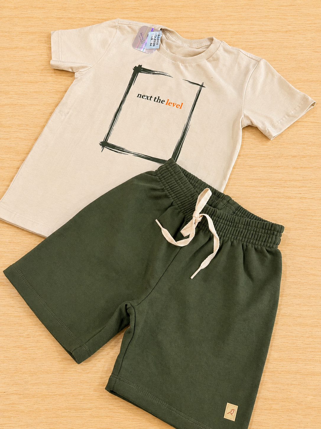 Conjunto Off com Verde Moletom (Premium)