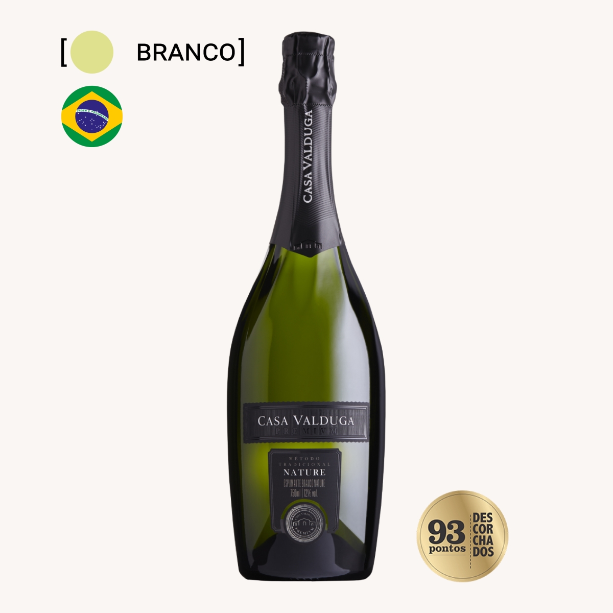 Espumante Casa Valduga Premivm Nature 750ml