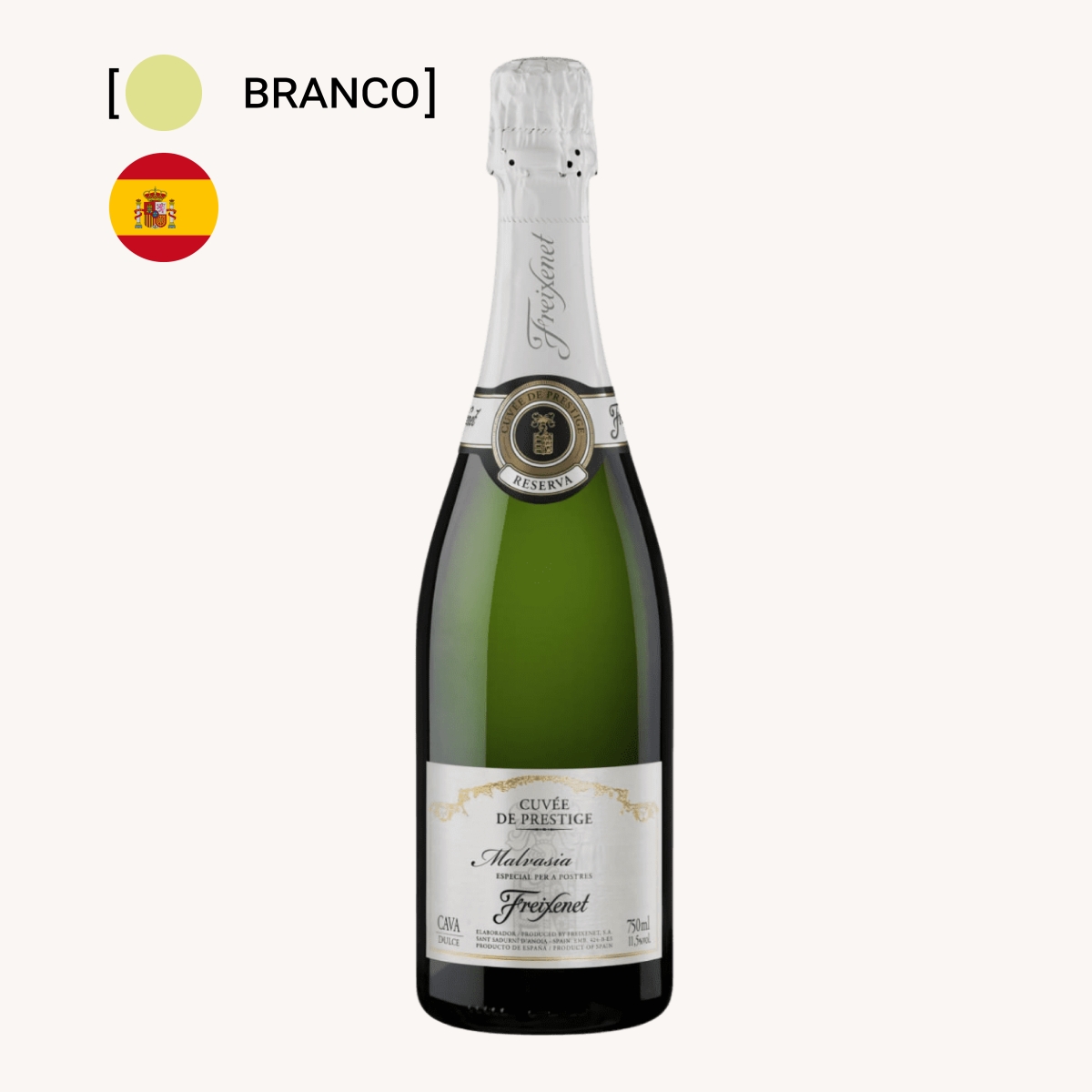 Espumante Cava Freixenet Malvasia Demi-Sec 750ml