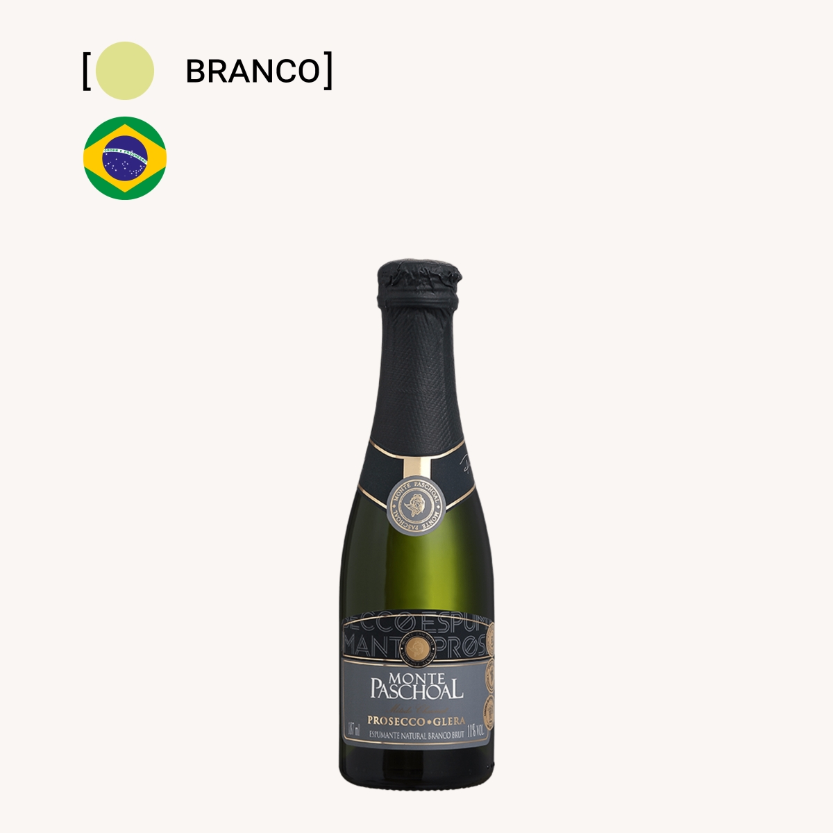 Espumante Monte Paschoal Prosecco Brut 187ml