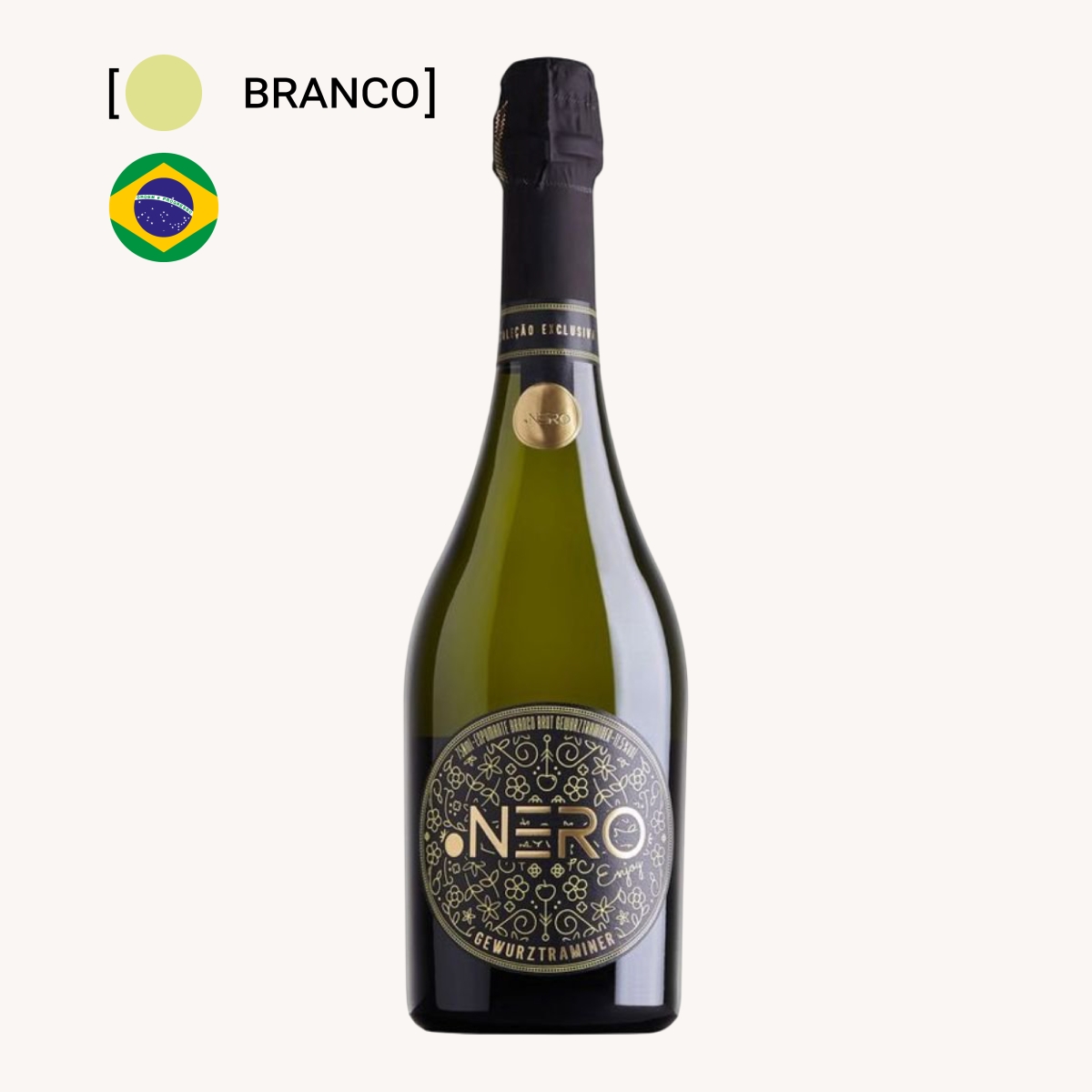 Espumante Ponto Nero Enjoy Gewurztraminer Brut 750ml
