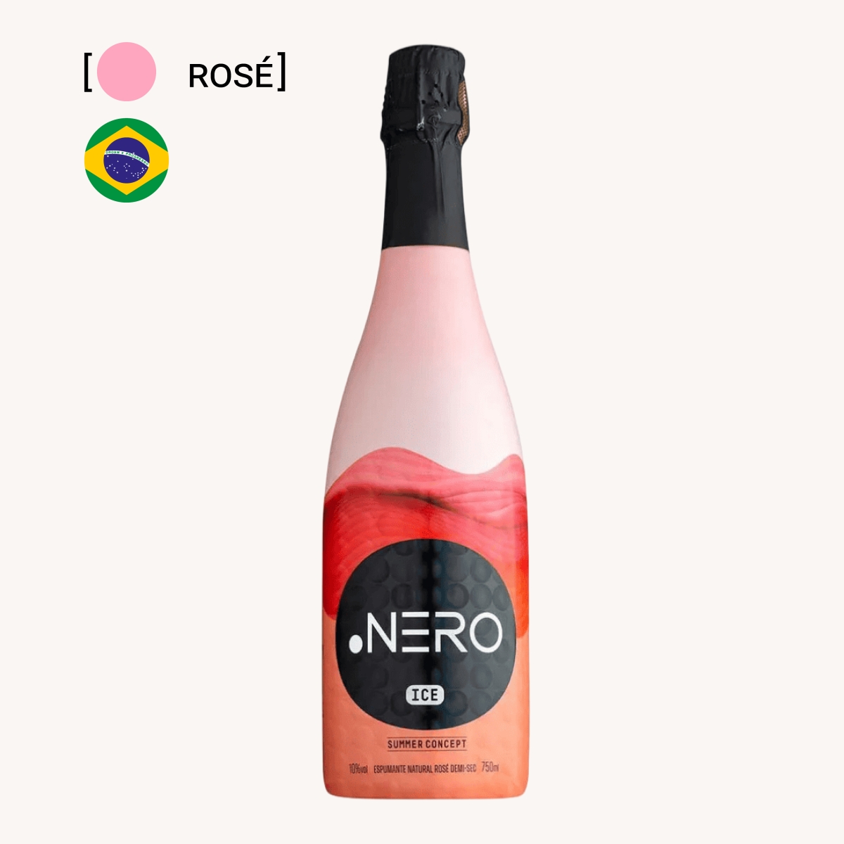 Espumante Ponto Nero Ice Demi-Sec Ros&eacute; 750ml