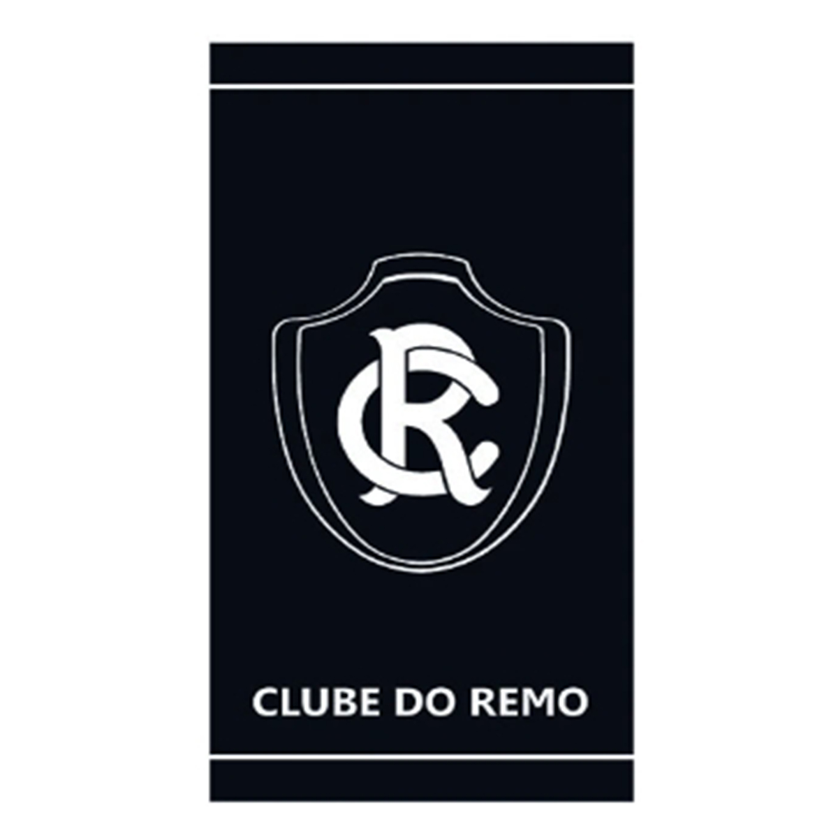 Toalha Praia KazzaVip Veludo Estampado 100% Algod&atilde;o Bras&atilde;o Licenciado Oficial Clube Remo 70cm x 140m Azul Marinho