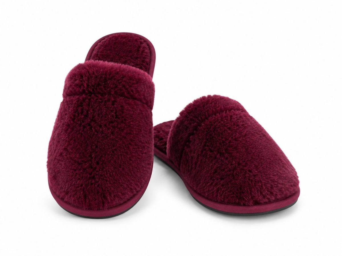 PANTUFA PEL&Uacute;CIA VINHO - HIPER TEXTIL