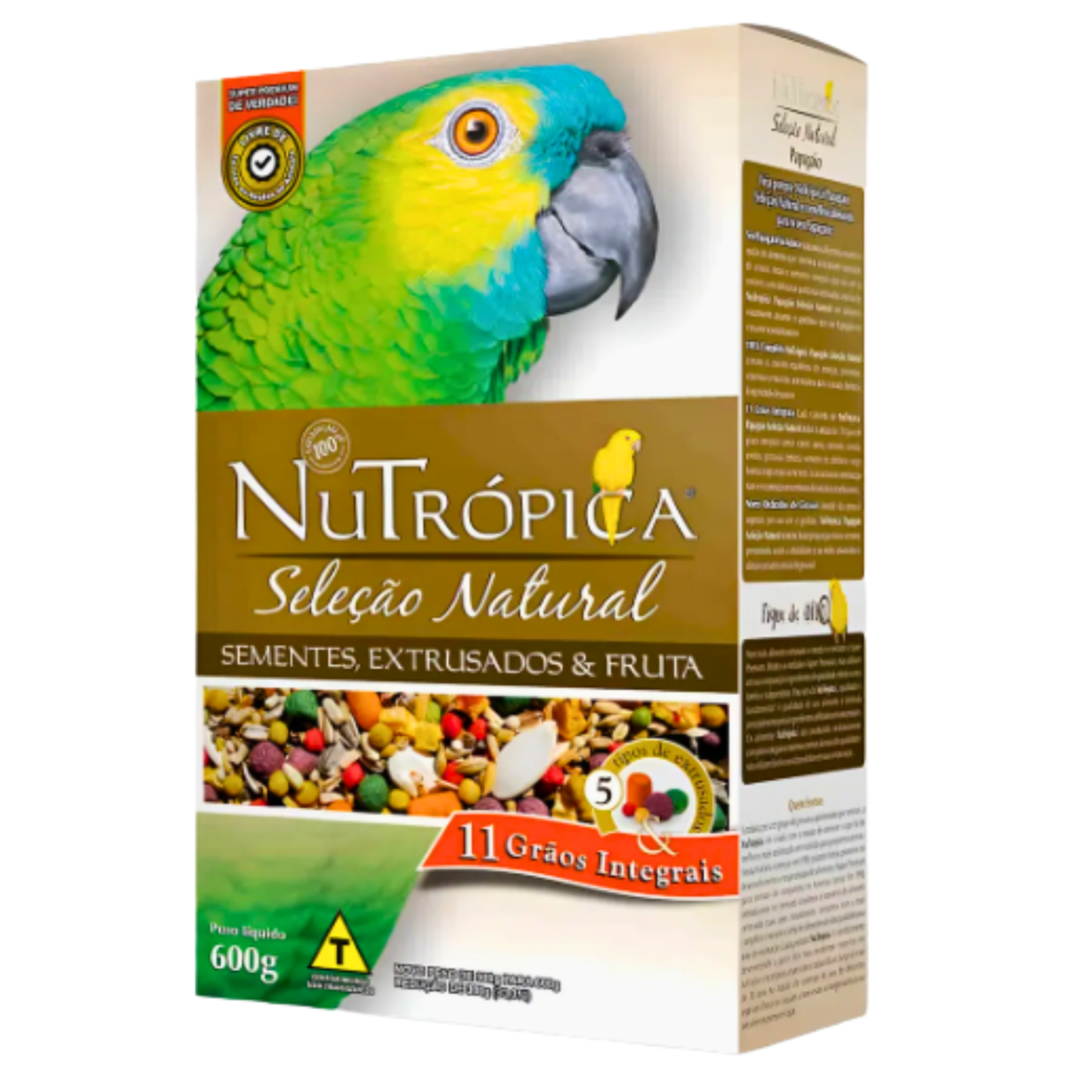NUTROPICA SELEÇÃO NATURAL PAPAGAIO 600 G