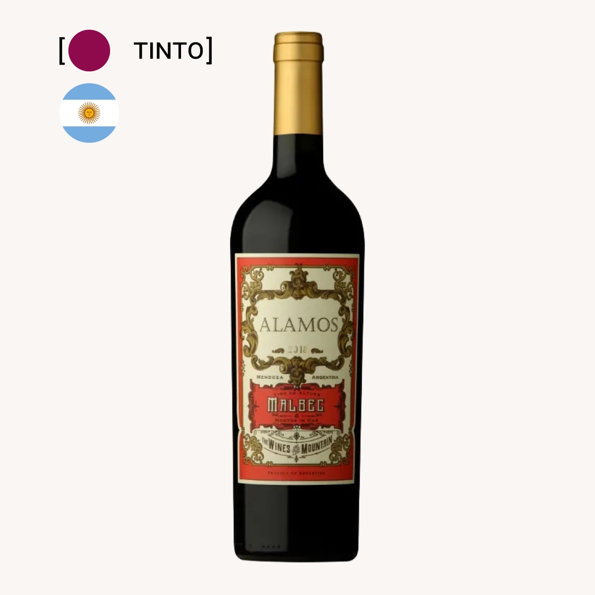 Vinho Alamos Malbec Seco 750ml