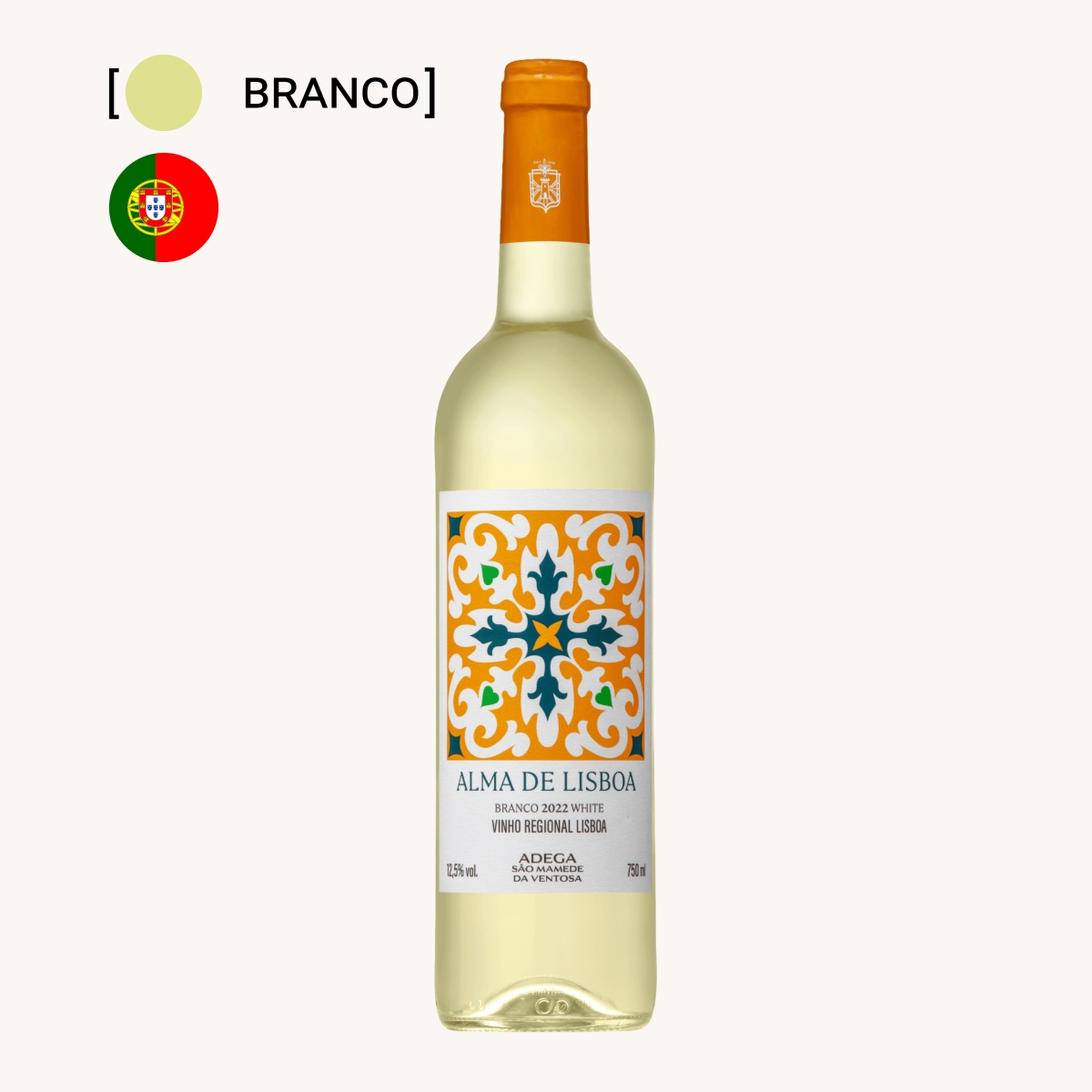 Vinho Alma de Lisboa Branco 750ml