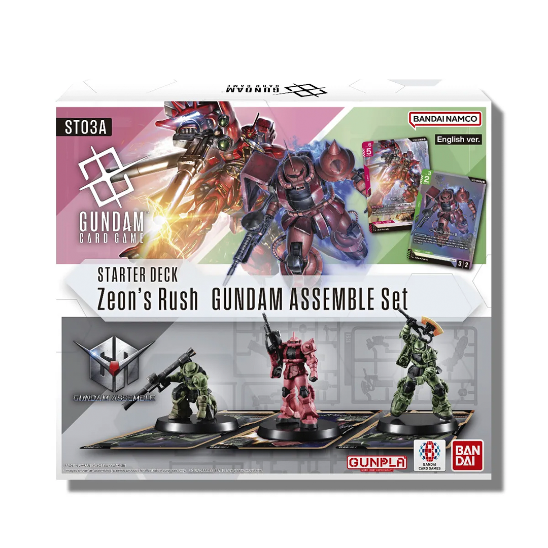 GUNDAM CARD GAME STARTER DECK ASSEMBLE - ST03A - ZEONS RUSH
