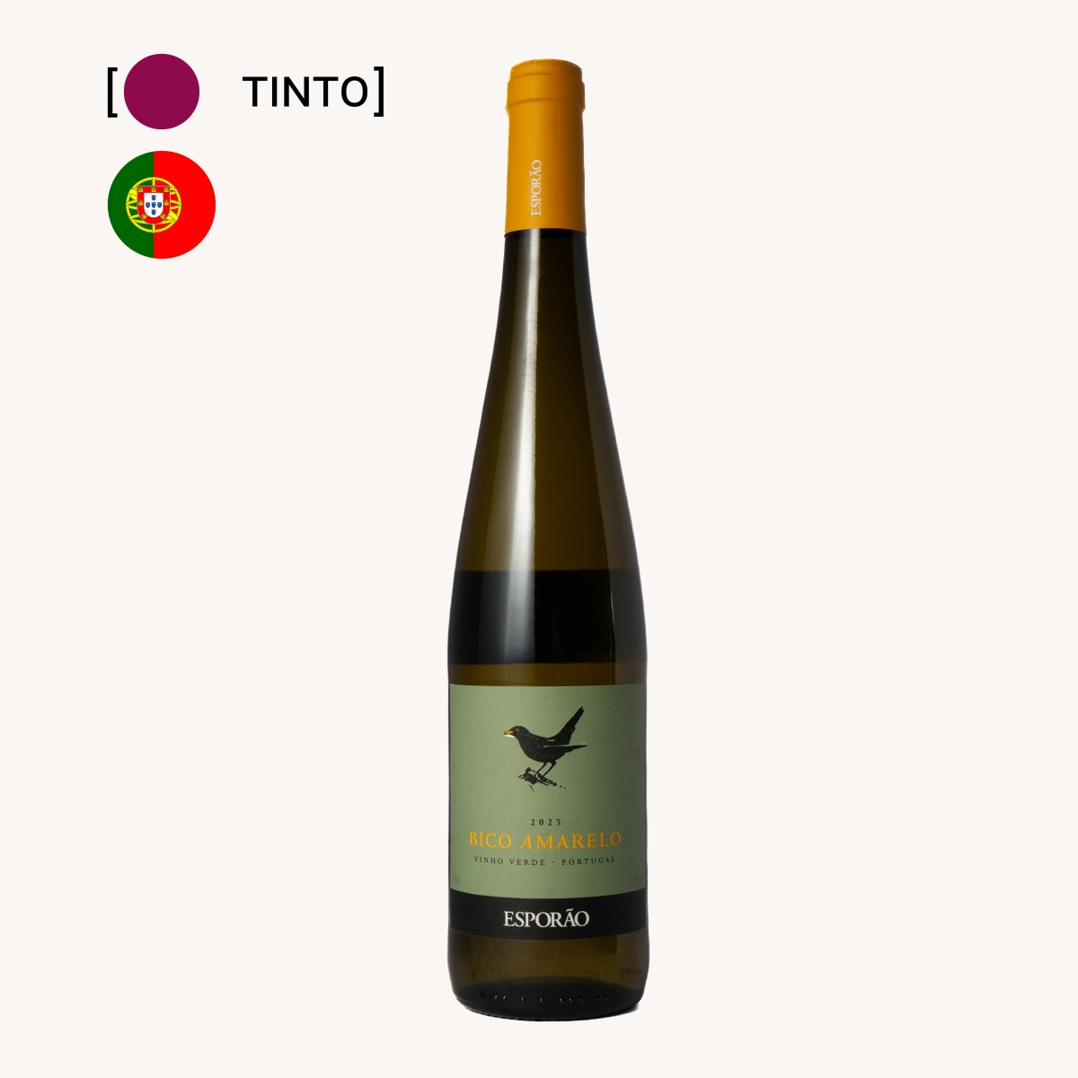 Vinho Verde Bico Amarelo Branco Seco 750ml