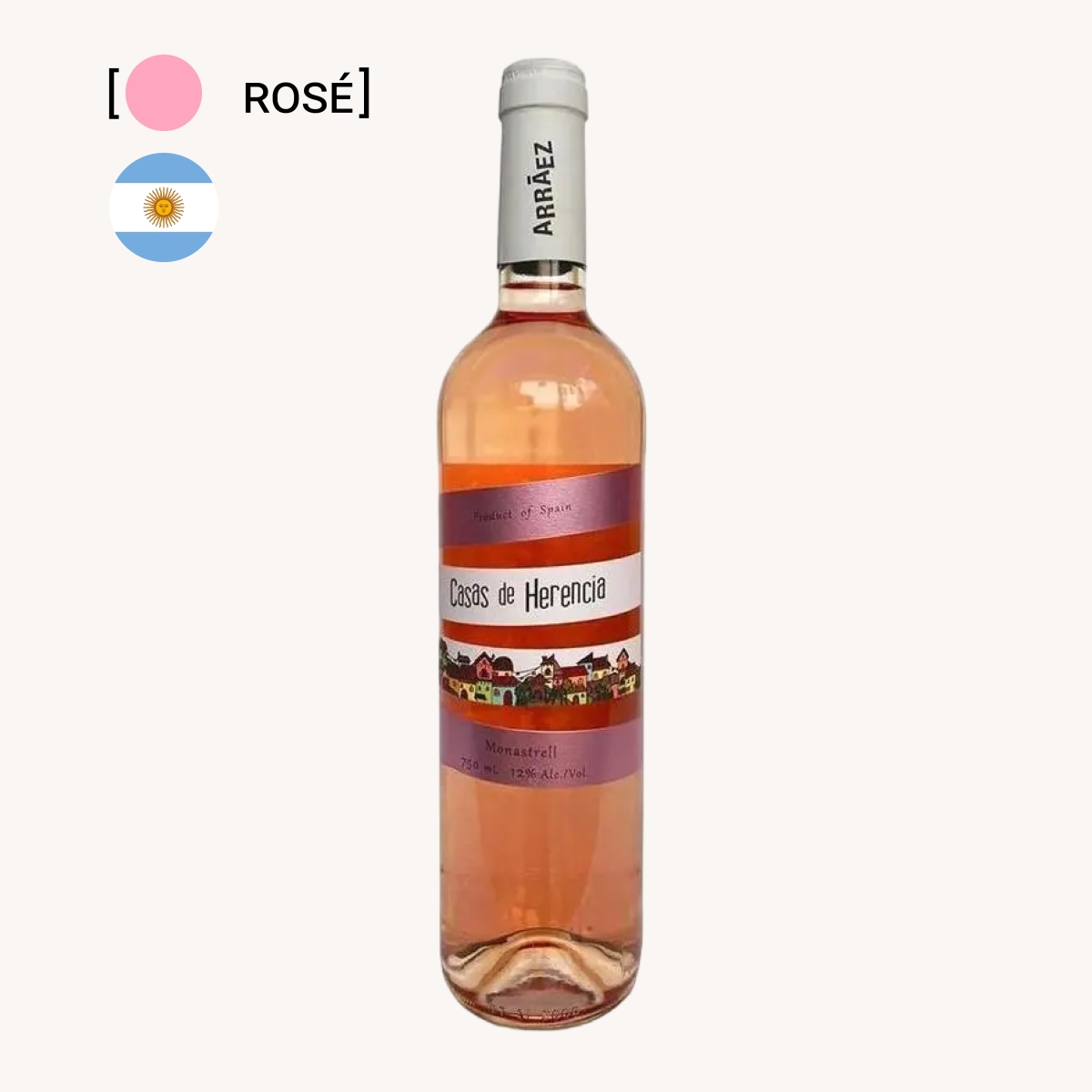 Vinho Casas De Herencia Monastrell Rosé 750ml
