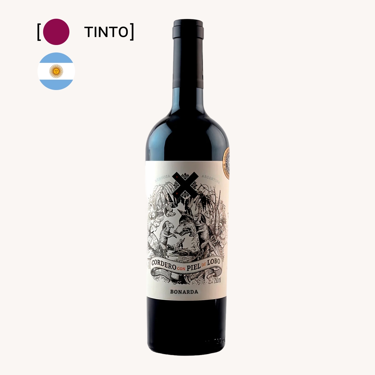 Vinho Cordero Con Piel De Lobo Bonarda 750ml