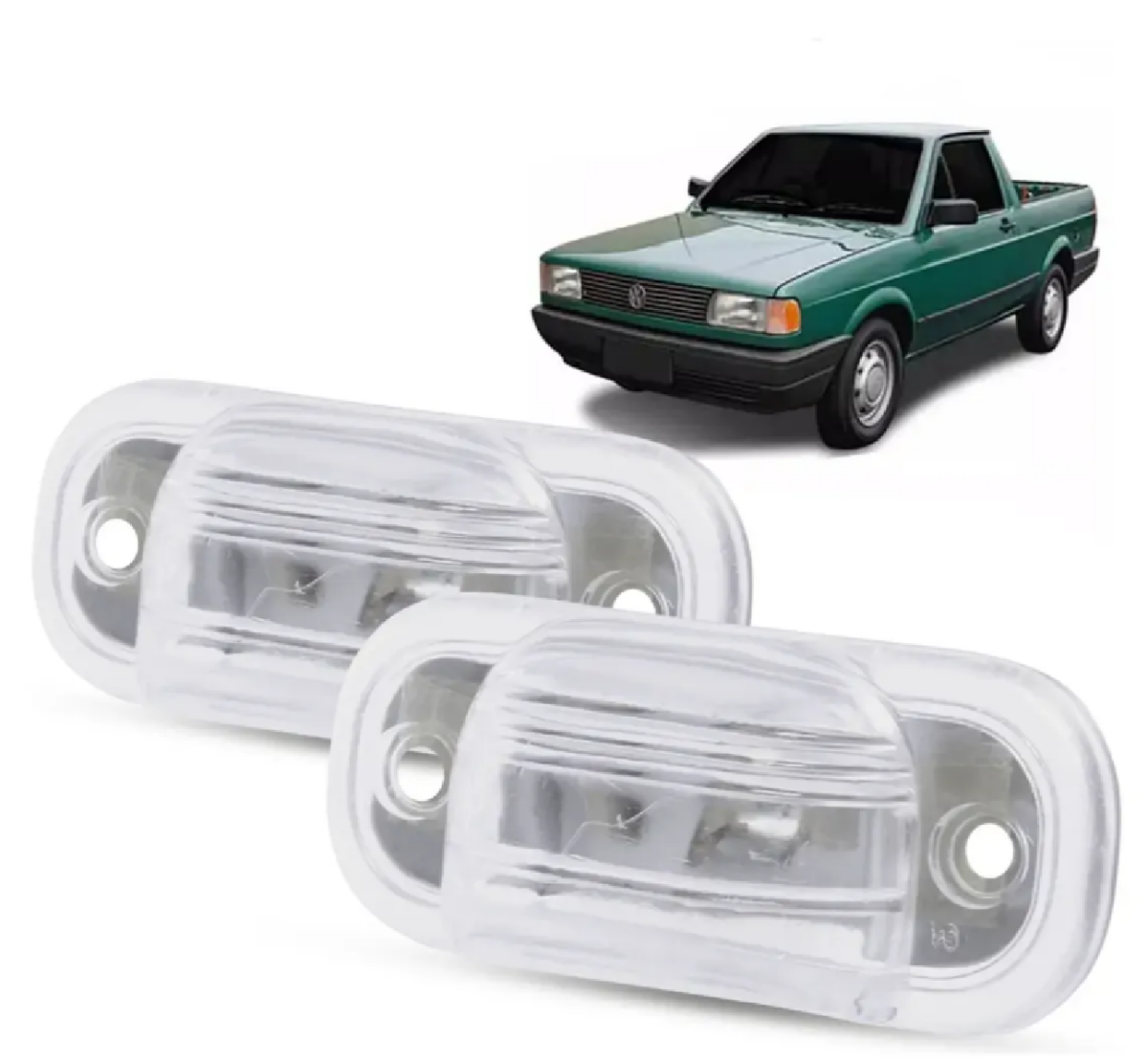 Par Lanterna Luz Placa Kombi 87 88 89 90 91 92 93 94 95 96