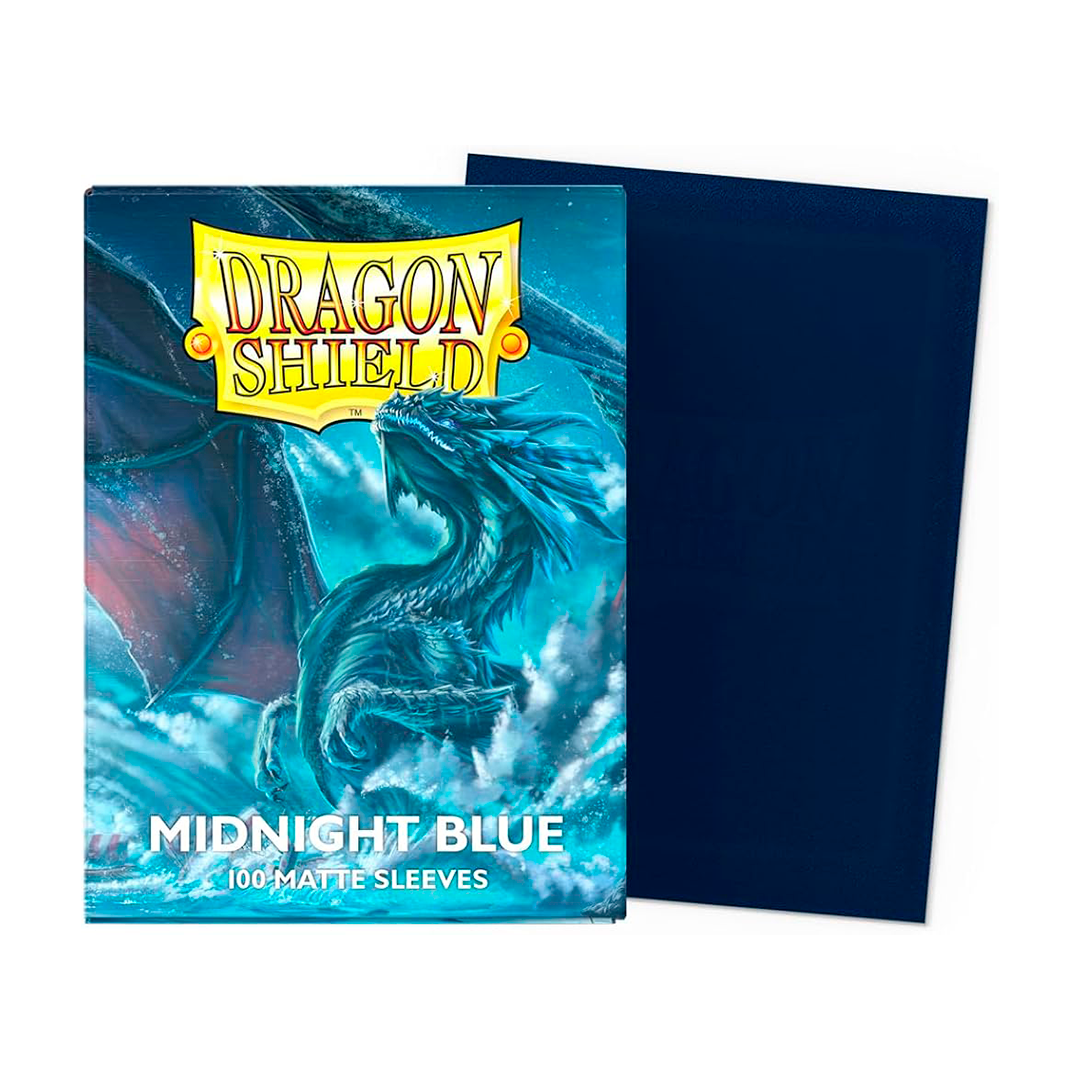 SLEEVES DRAGON SHIELD MTG 100 UN MIDNIGHT BLUE MATTE