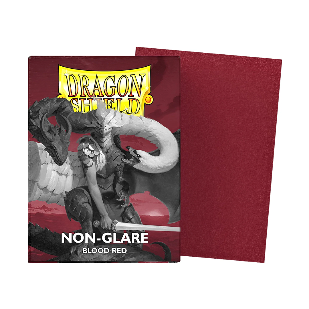 SLEEVES DRAGON SHIELD MTG 100 UN NONGLARE BLOOD RED MATTE
