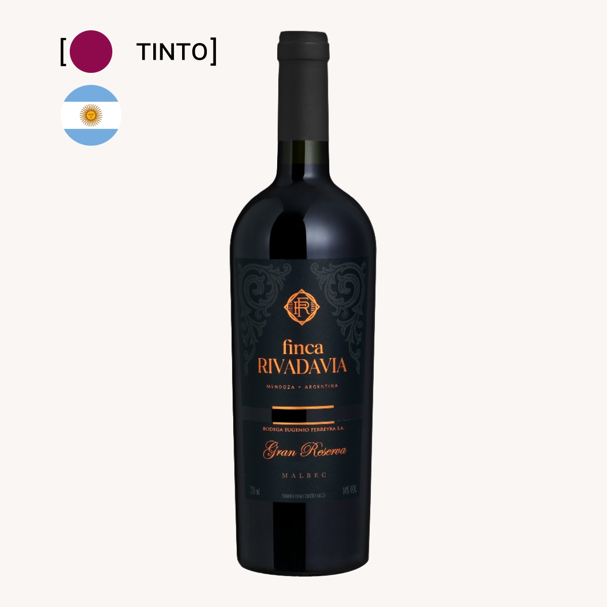 Vinho Finca Rivadavia Gran Reserva Cabernet Franc 750ml