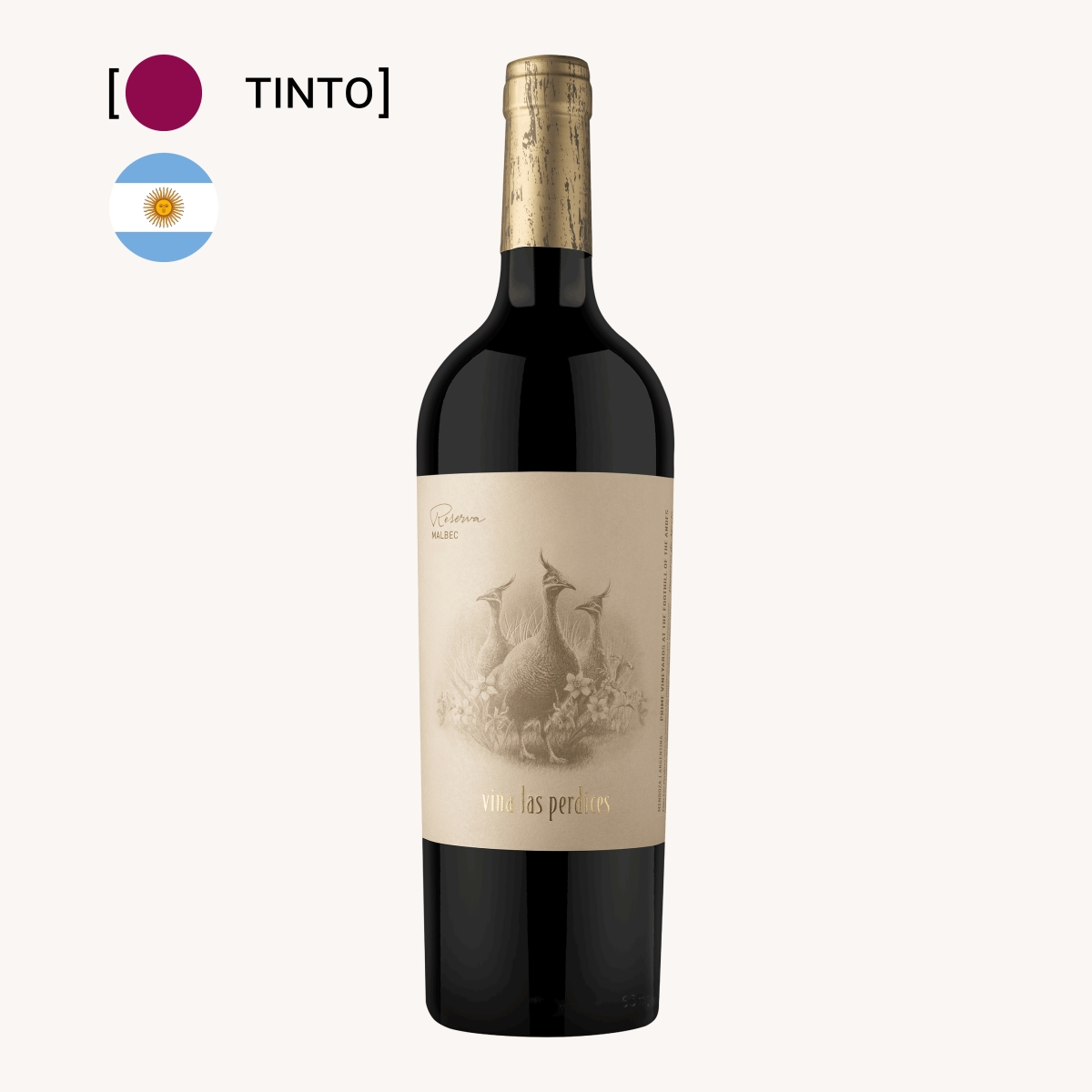 Vinho Las Perdices Reserva Malbec 750ml