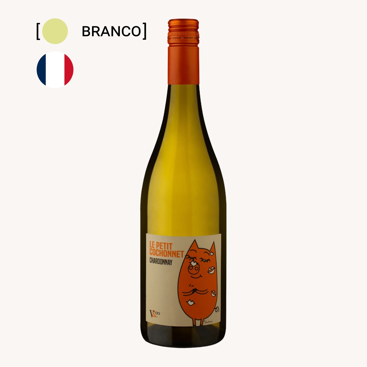 Vinho Le Petit Cochonnet Chardonnay 750ml