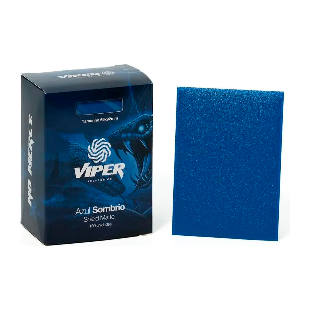 SLEEVES VIPER MATTE AZUL SOMBRIO 66 X 92