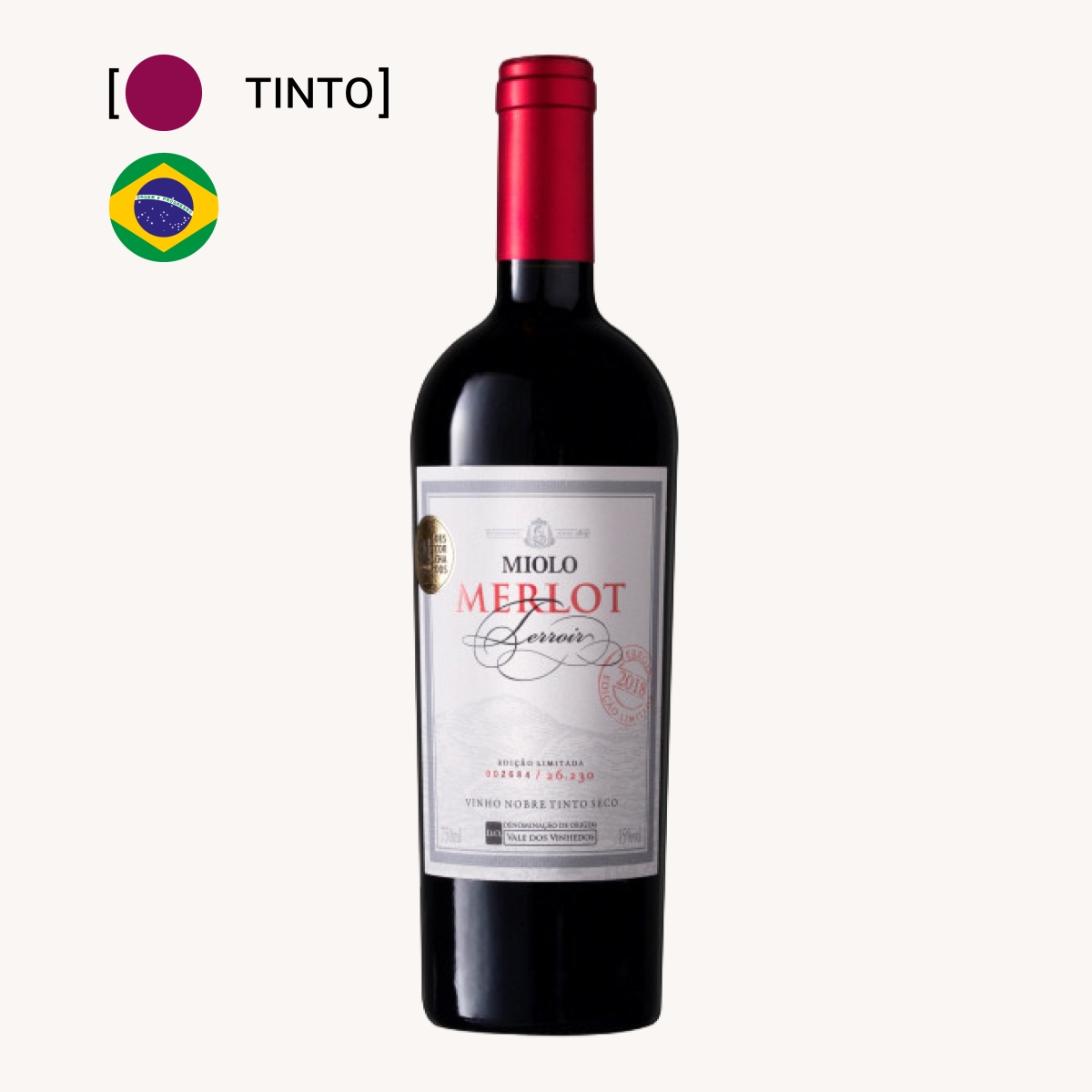 Vinho Miolo Merlot Terroir 750ml