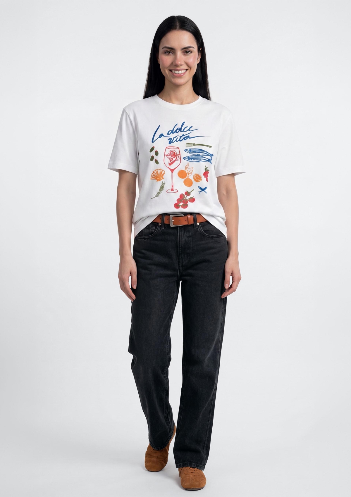 Blusa Feminina Manga Curta Estampada