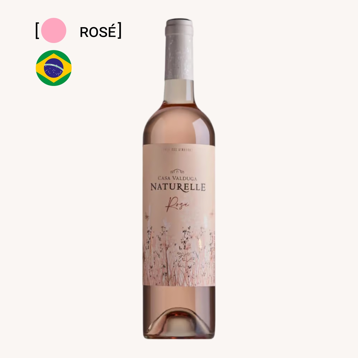 Vinho Naturelle Rosé Suave 750ml