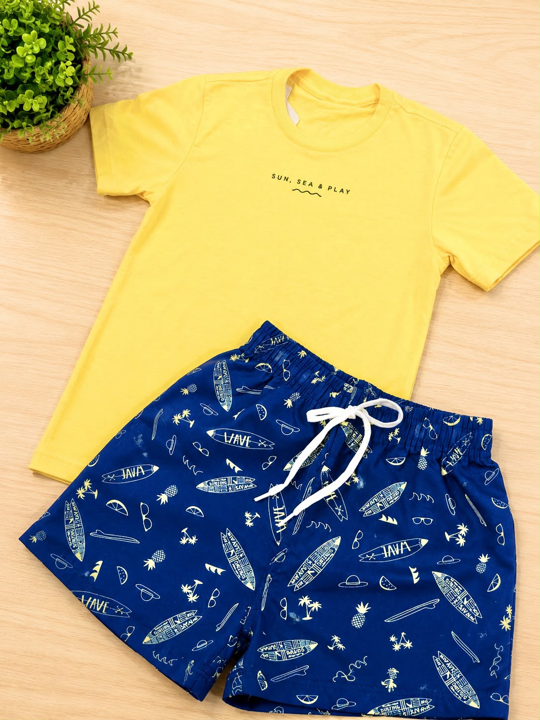 Conjunto Amarelo Surf (Premium)