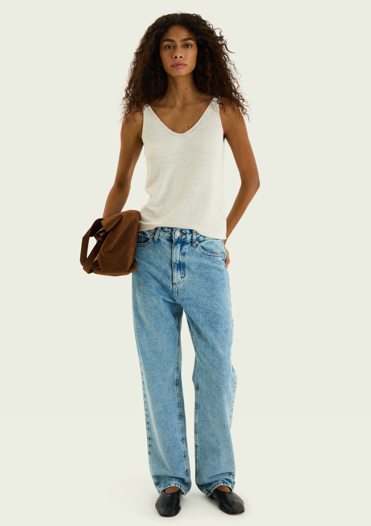 Calça Jeans Feminina Reta Cintura Baixa