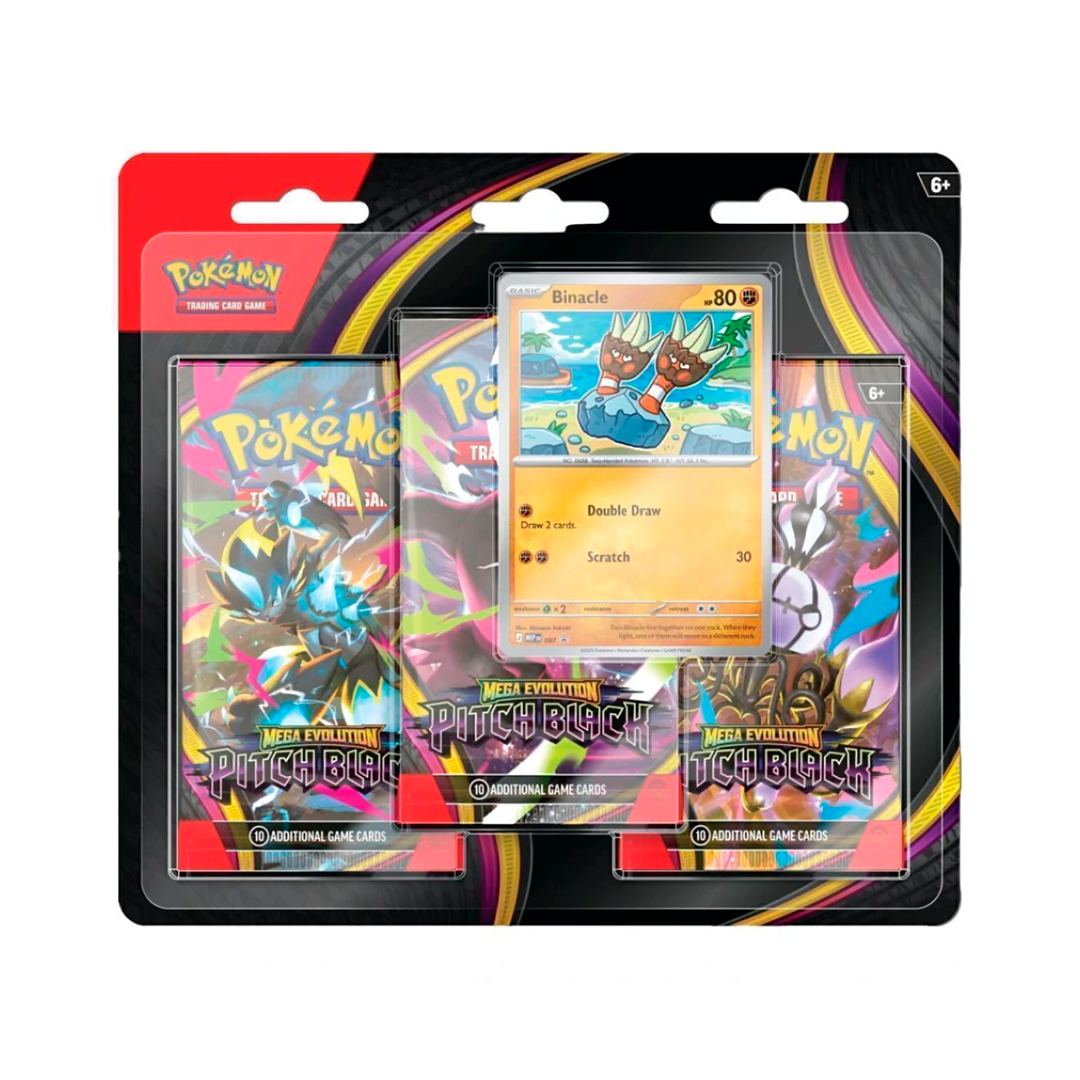 POKEMON MEGA EVOLUTION - PITCH BLACK - TRIPLO PACK - INGLÊS