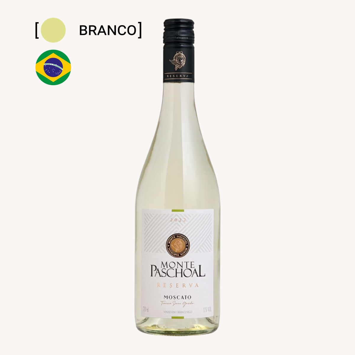 Vinho Monte Paschoal Reserva Moscato 750ml