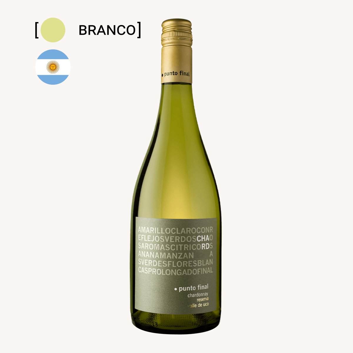 Vinho Punto Final Reserva Chardonnay 750ml
