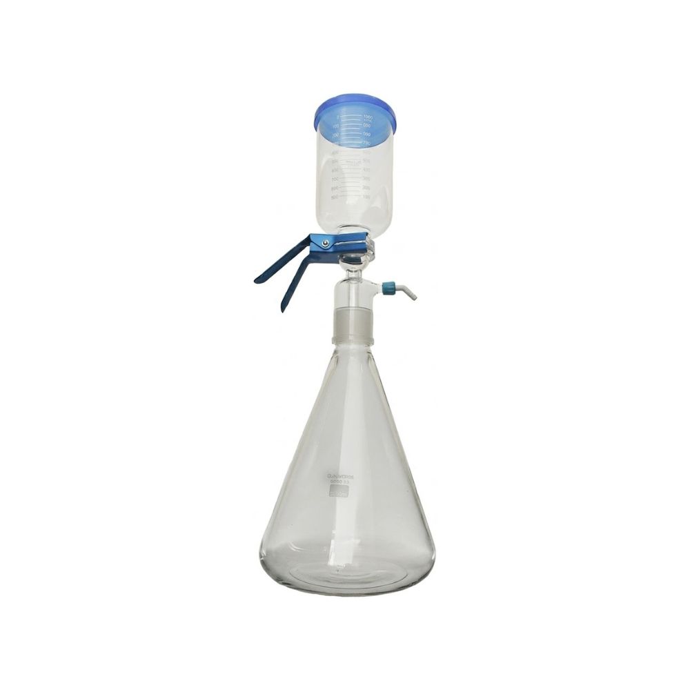 SISTEMA DE FILTRAÇÃO COMPLETO 5000ML C/ JUNTA, ADAPTADOR COM MEMBRANA, FUNIL E PINÇA, COPO CAP. 1000ML