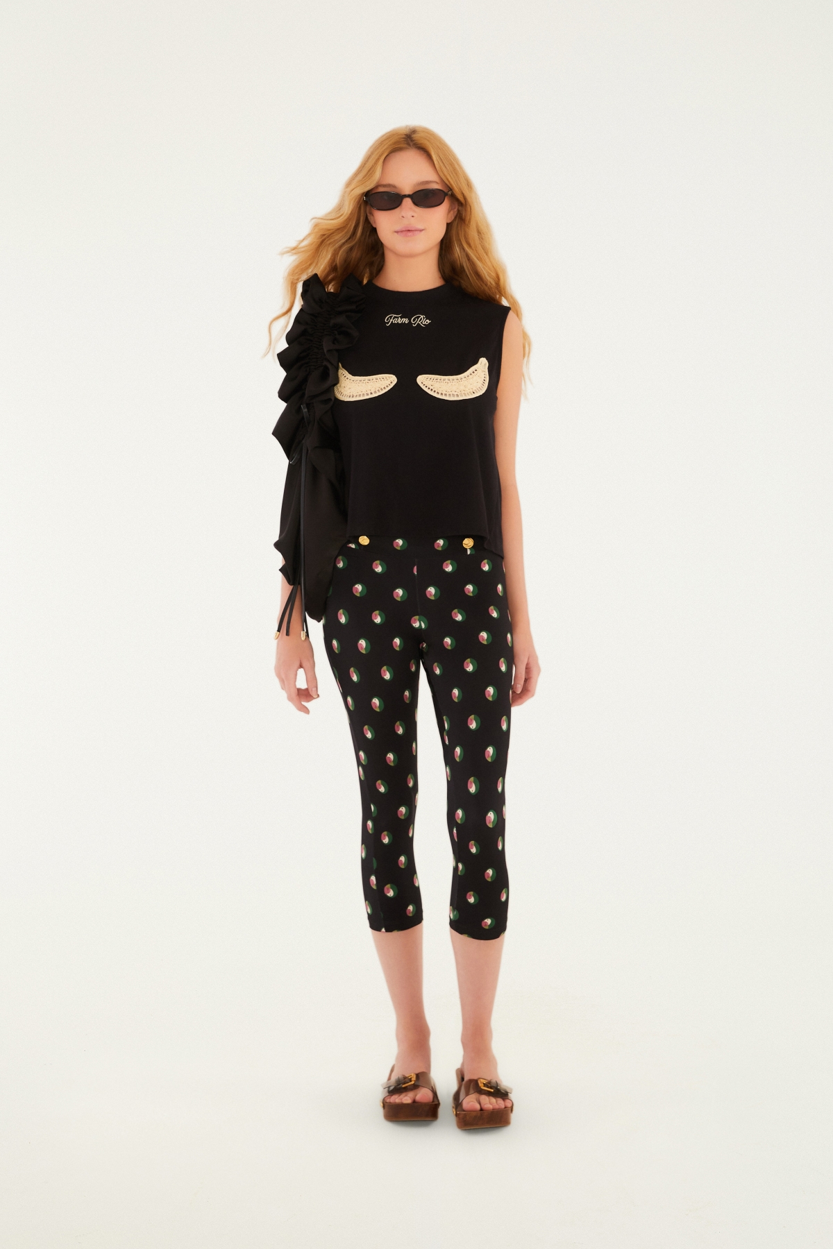 REGATA CROPPED BANANAS RICHILLIEU PRETO