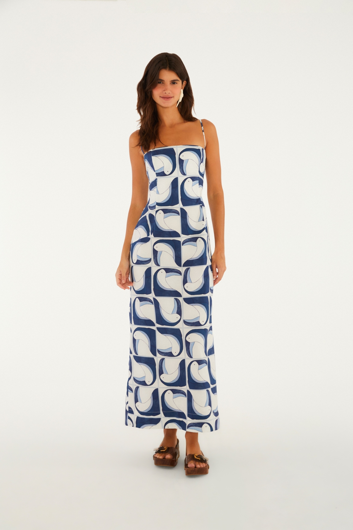 VESTIDO RETO TUCA TROPICAL