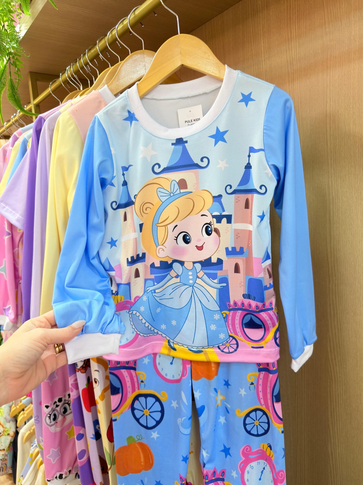 Pijama Manga Longa Cinderela
