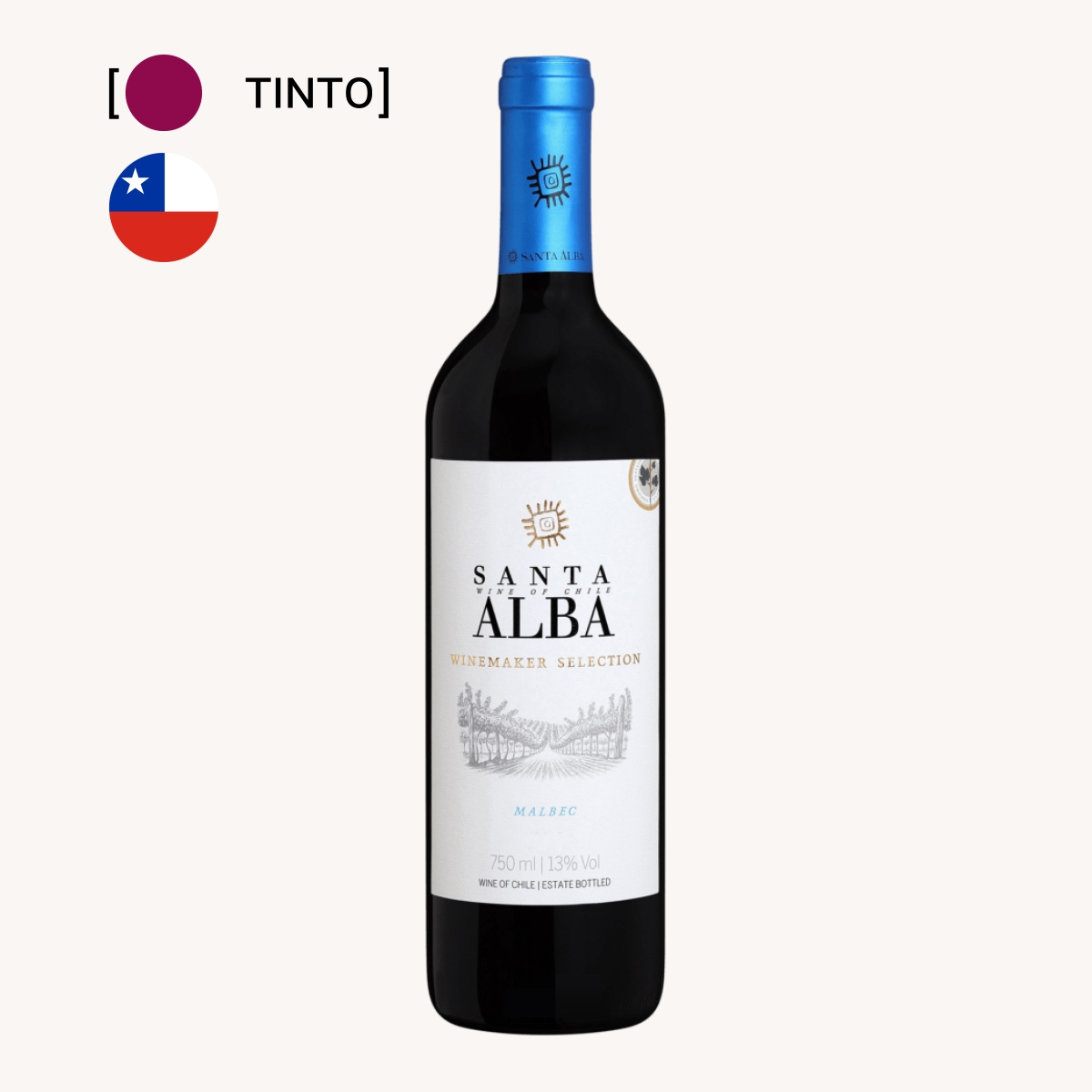 Vinho Santa Alba Winemaker Selection Malbec 750ml