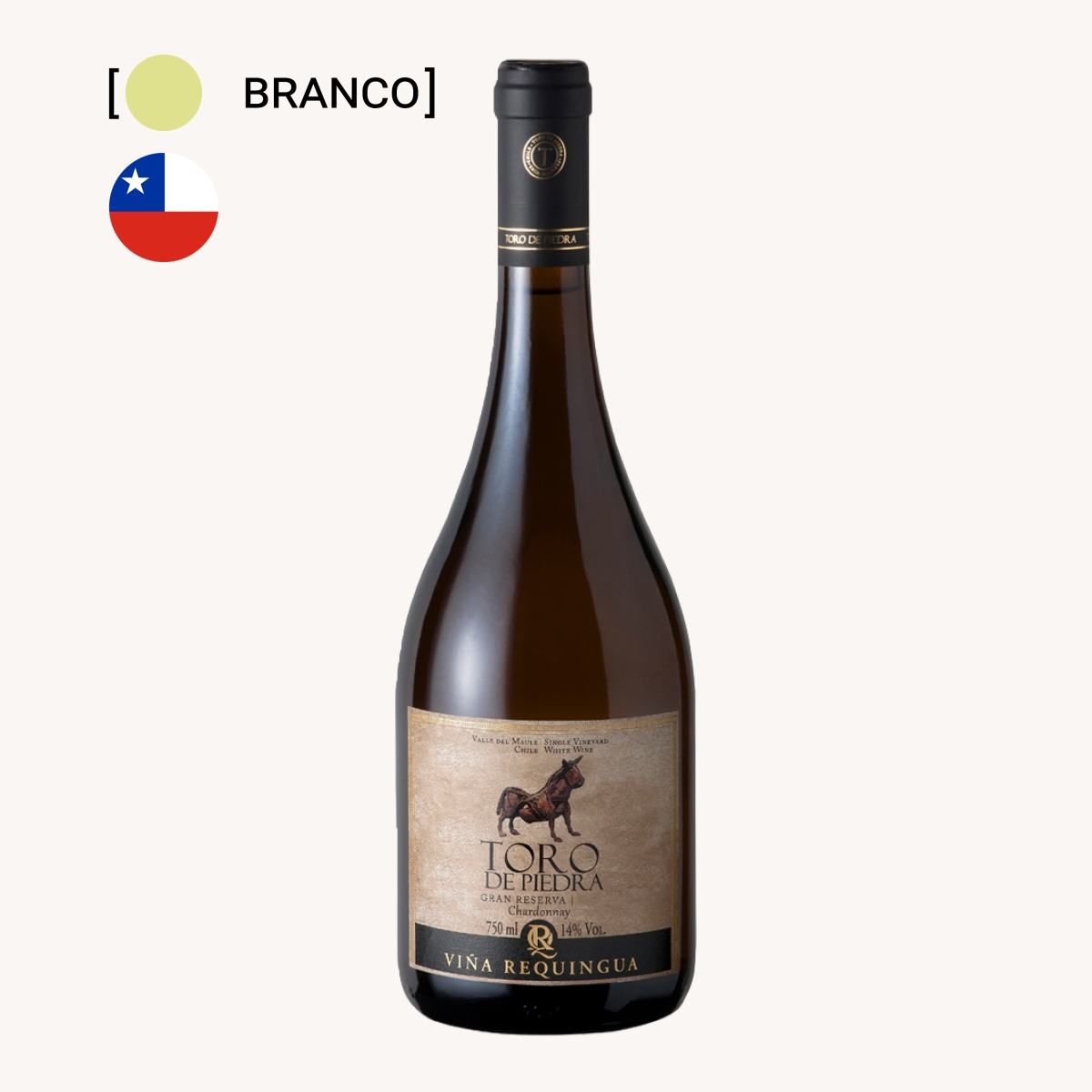 Vinho Toro De Piedra Gran Reserva Chardonnay 750ml