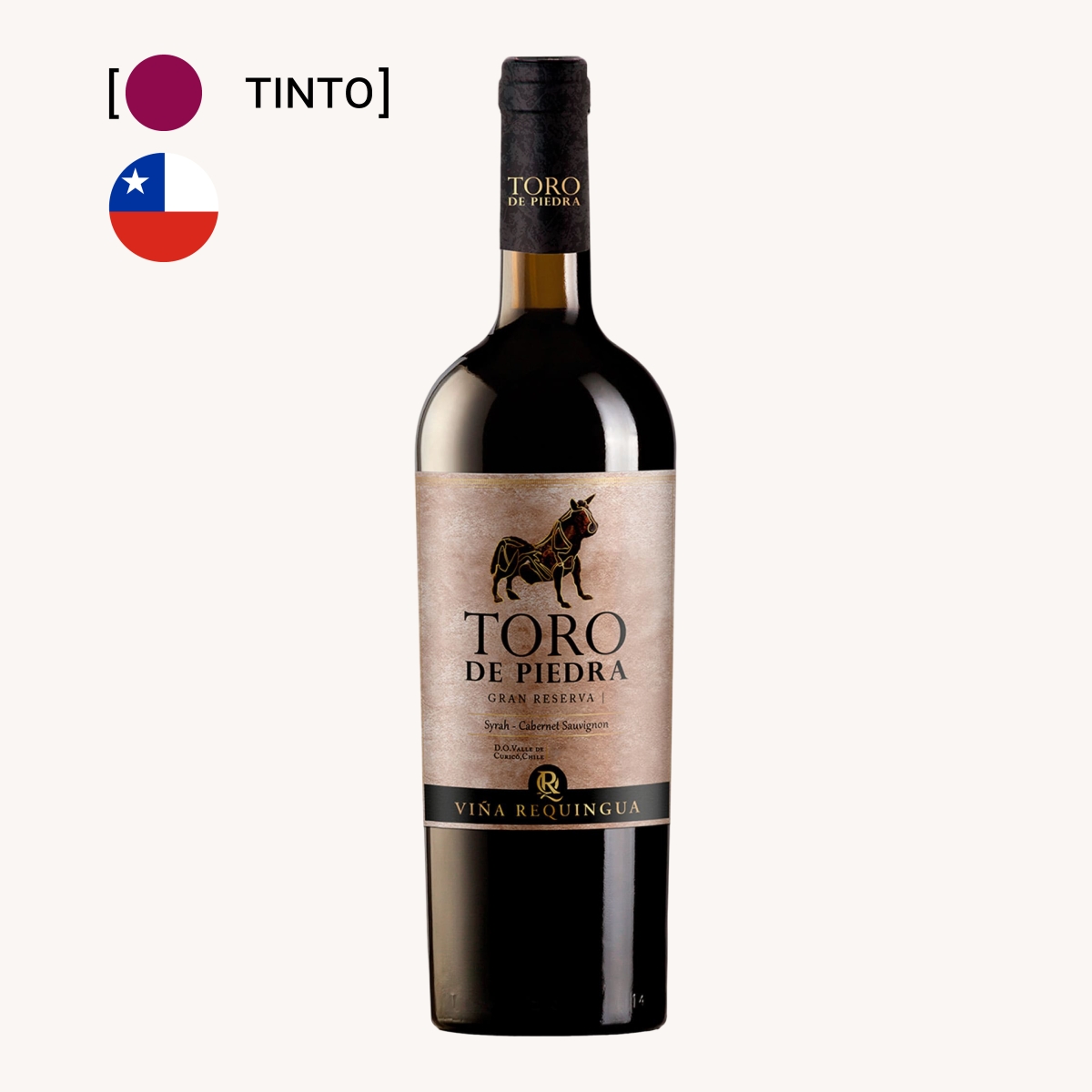 Vinho Toro De Piedra Gran Reserva Syrah Cabernet Sauvignon 750ml