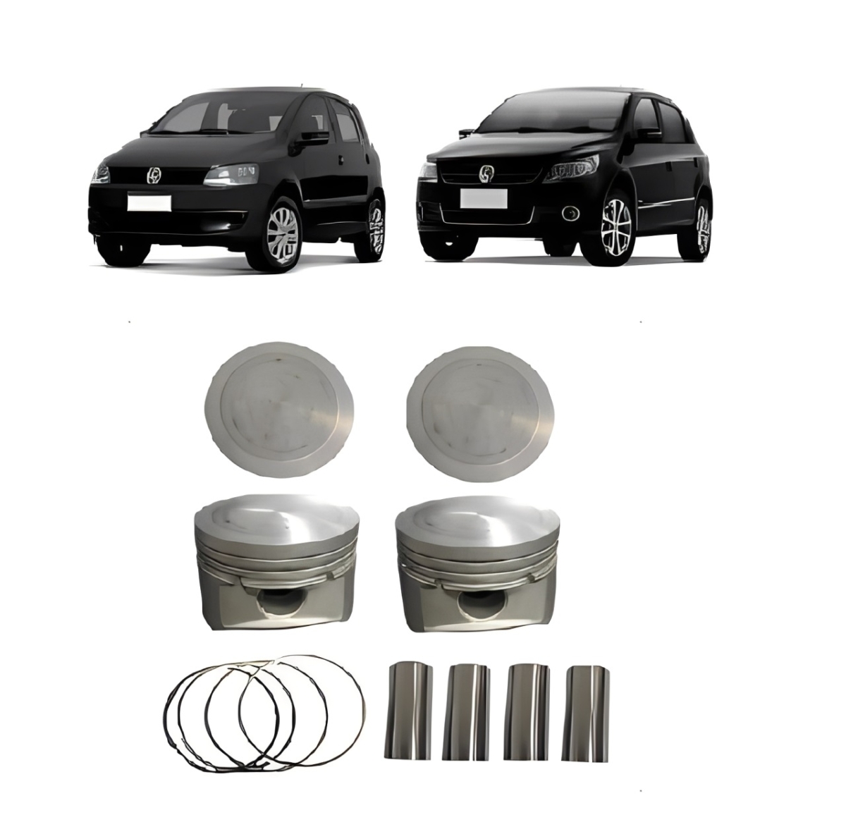 JG PISTAO C/ANEIS VW GOL/FOX 1.0 8V 04 A 09 MOTOR EA111 STD