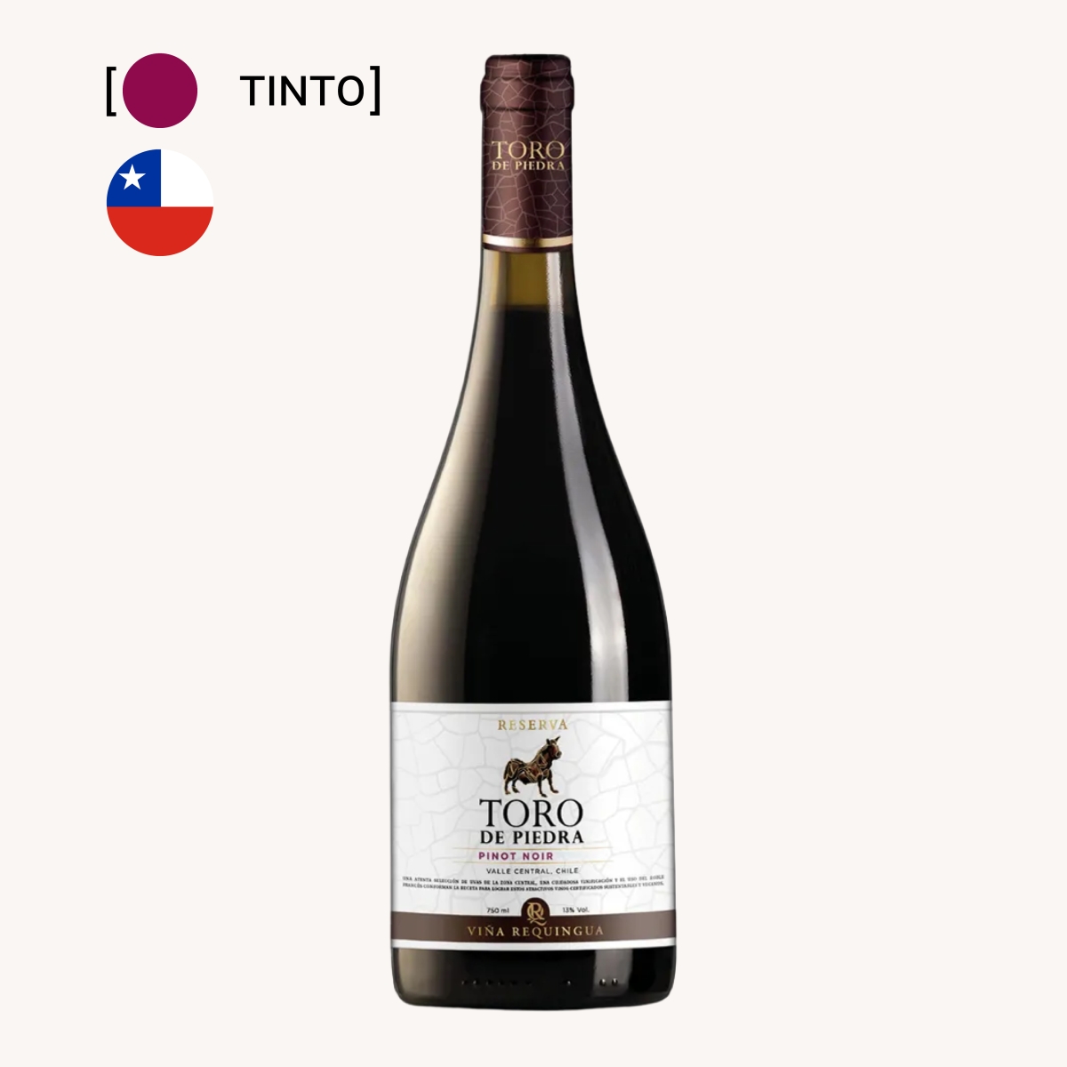 Vinho Toro De Piedra Reserva Pinot Noir 750ml