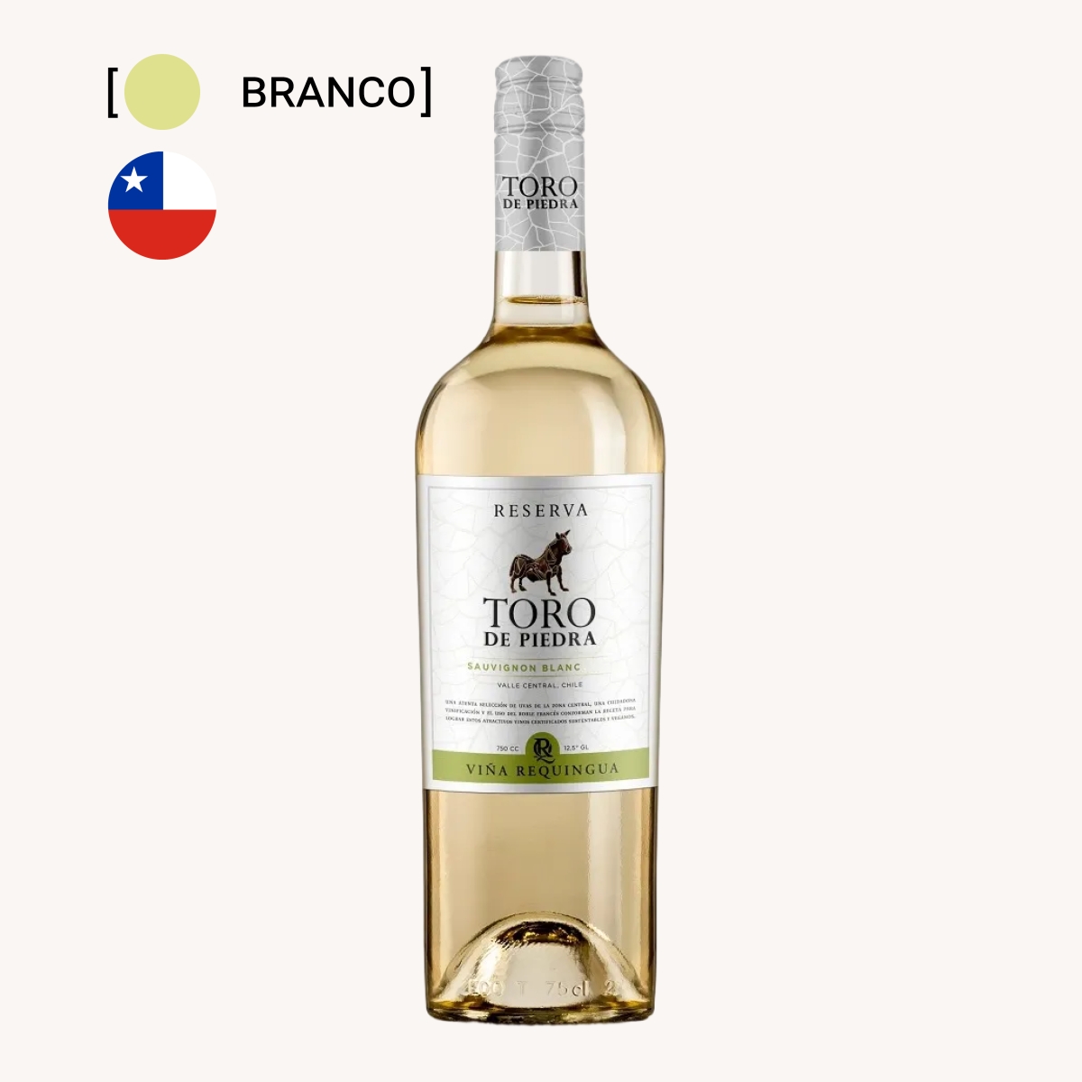 Vinho Toro De Piedra Reserva Sauvignon Blanc 750ml