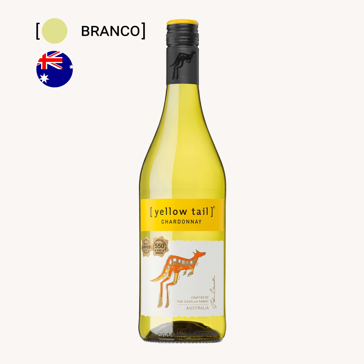 Vinho Yellow Tail Chardonnay 750ml